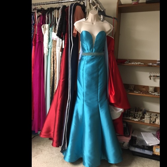 rhinestone mermaid dress